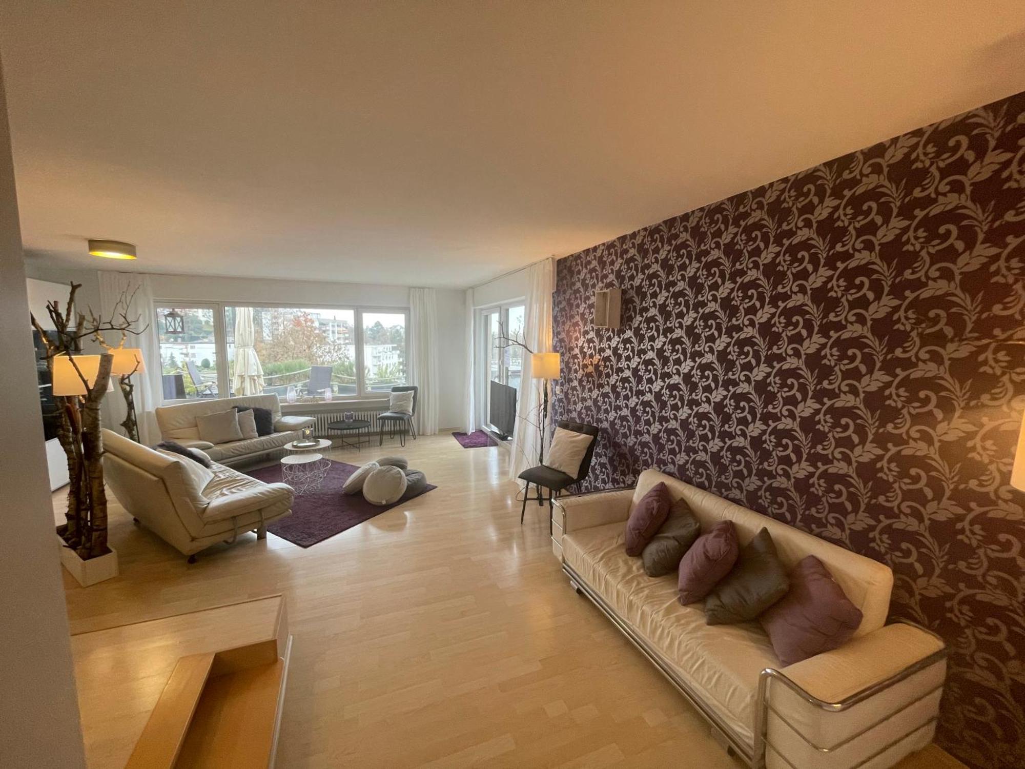 Penthouse - 3 Schlafzimmer- Sonnige Dachterrasse -Whirlpool & Alpenblick - Perfekt Fuer Romantik Oder Familienurlaub Mit Kind, Hund Willkommen - By Ferienwohnenamsee - 于伯林根 外观 照片