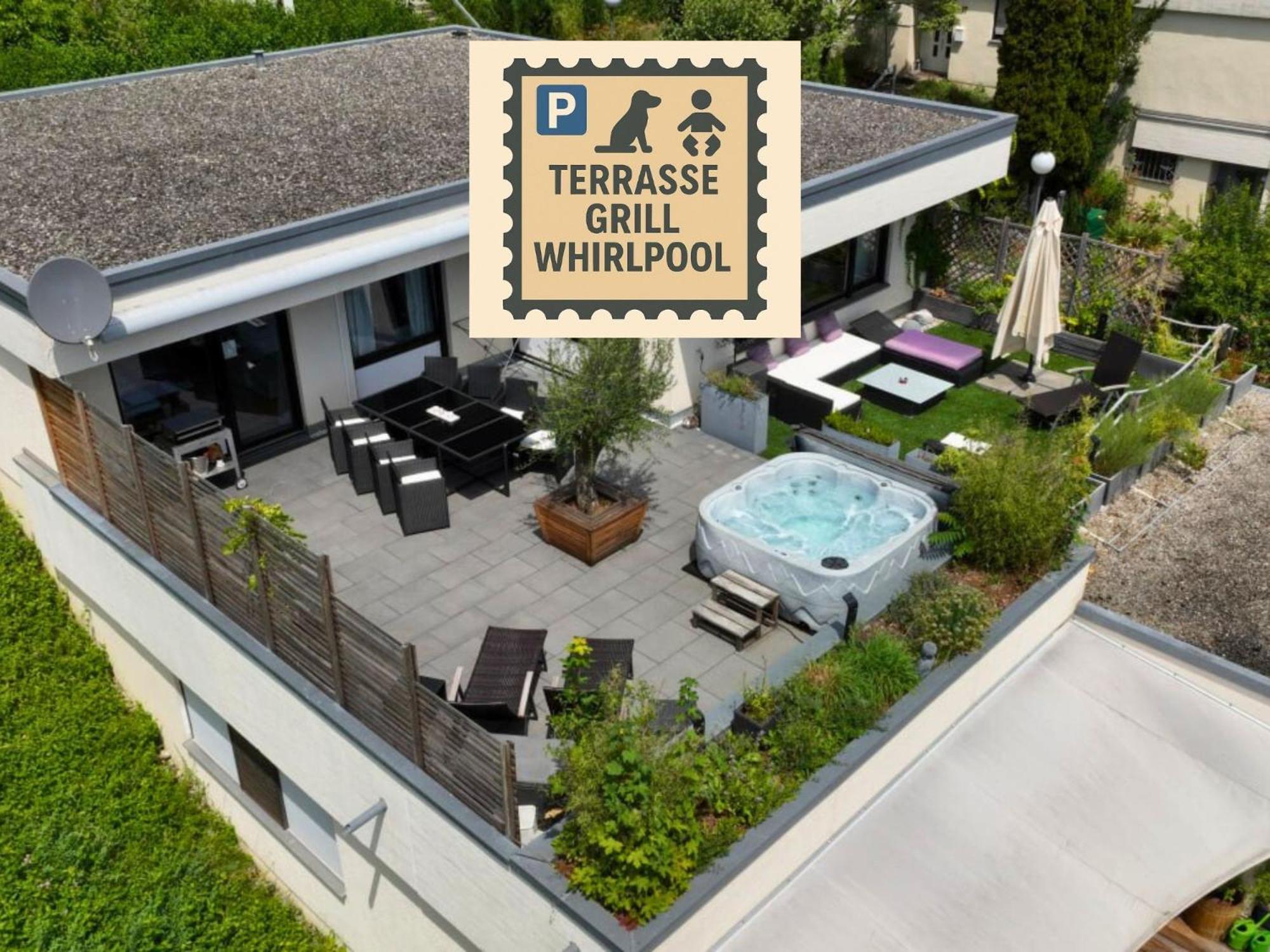 Penthouse - 3 Schlafzimmer- Sonnige Dachterrasse -Whirlpool & Alpenblick - Perfekt Fuer Romantik Oder Familienurlaub Mit Kind, Hund Willkommen - By Ferienwohnenamsee - 于伯林根 外观 照片